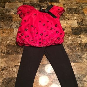 Red and black 3t outfit!